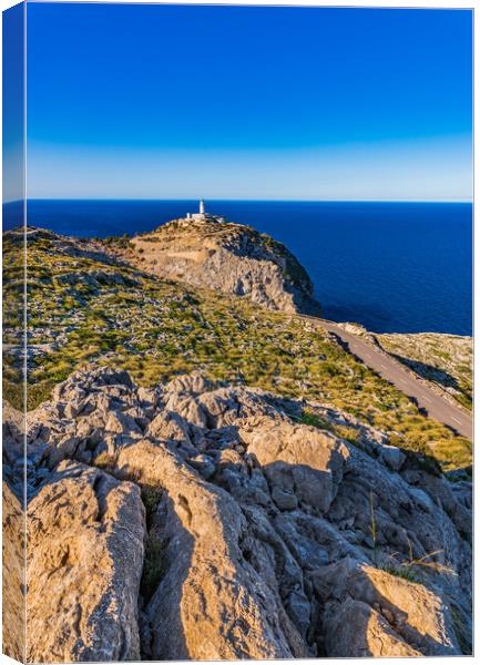 Lighthouse at Cap Formentor on Mallorca Canvas Print by Alex Winter