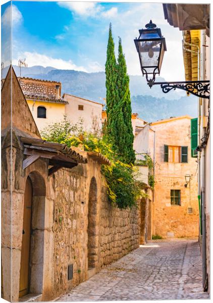Narrow alley at Soller Canvas Print by Alex Winter