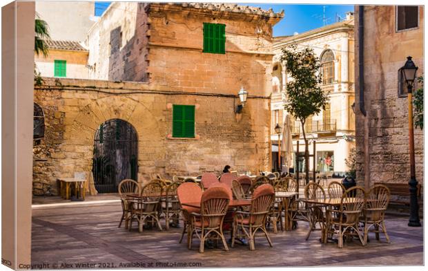 Manacor on Mallorca, Spain  Canvas Print by Alex Winter