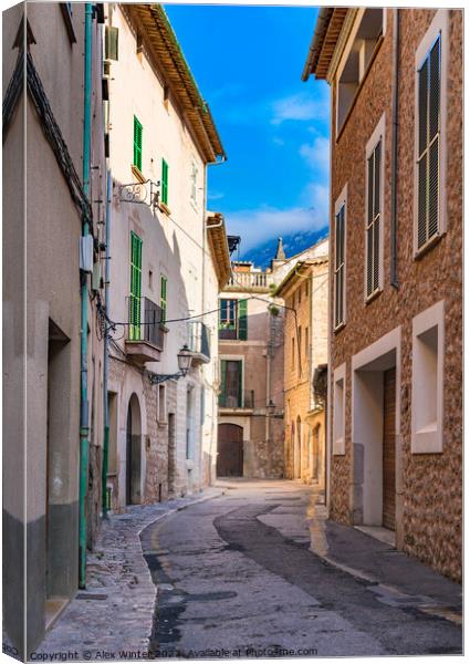 Soller on Majorca Canvas Print by Alex Winter