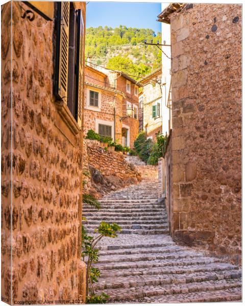 Old village of Fornalutx on Majorca Canvas Print by Alex Winter