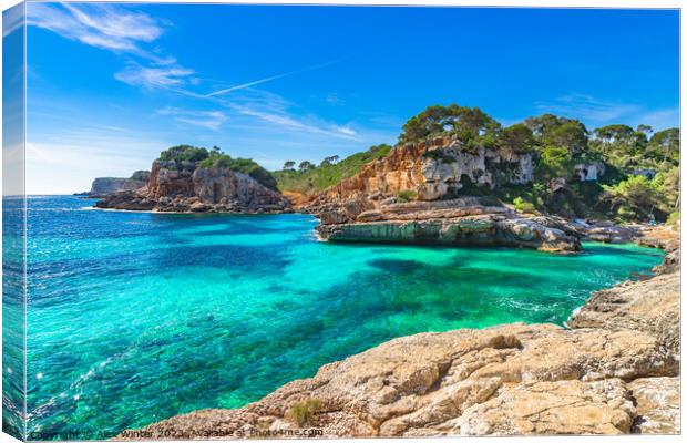 Picturesque coast view on Majorca Canvas Print by Alex Winter