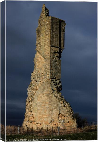 Mystical Kirkstead Abbey Ruins Canvas Print by Martin Day