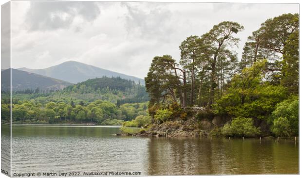 Friars Crag Derwentwater Keswick Canvas Print by Martin Day