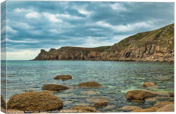 The Majestic Beauty of Cornish Coastline Canvas Print by Martin Day