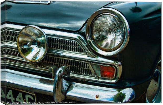 Classic Elegance: The Ford Cortina Mark 1 Canvas Print by Martin Day