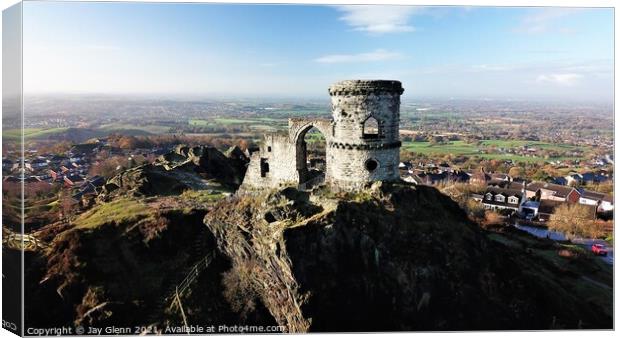 Mow Cop Castle Canvas Print by Jay Glenn