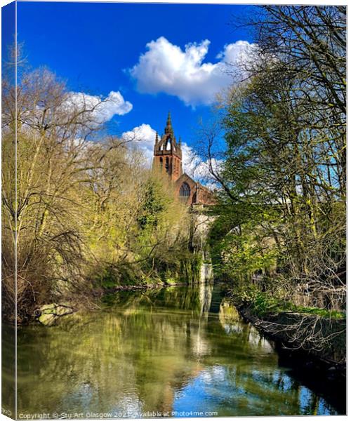 Kelvin Walkway  Canvas Print by Stu Art Glasgow