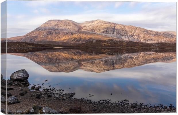 Loch Stack  Canvas Print by Maxine Stevens