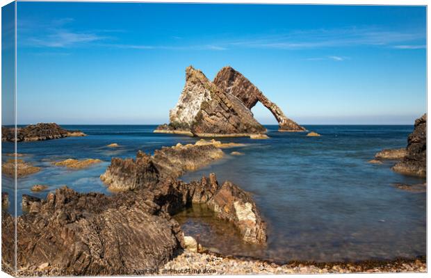 Bow Fiddle Rock Canvas Print by Maxine Stevens