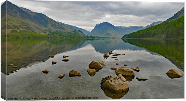 Buttermere and Fleetwith Pike Lake District Canvas Print by Mark Hetherington