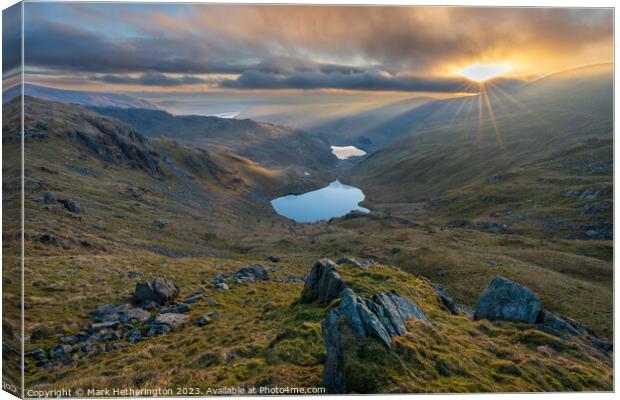 Sunrise from Mardale Ill Bell Canvas Print by Mark Hetherington