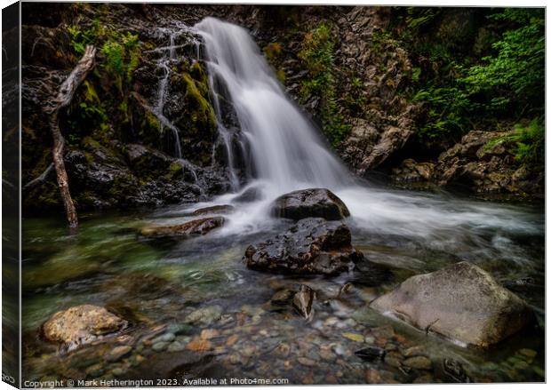 Ritson's Force Wasdale Canvas Print by Mark Hetherington