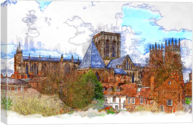 York Minster Canvas Print by Picture Wizard