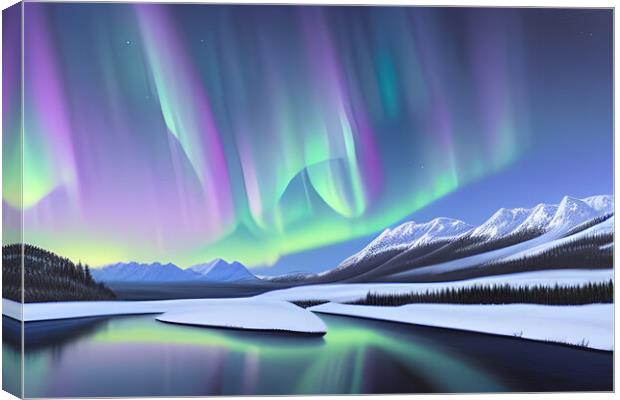Aurora Borealis Canvas Print by Picture Wizard