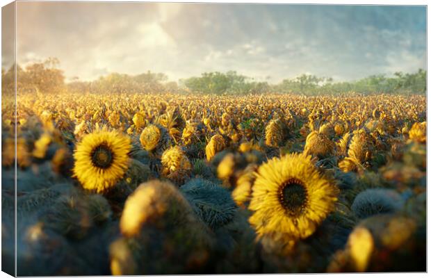 Sunflowers Canvas Print by Picture Wizard