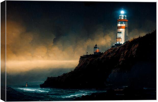 The Light of the Night Canvas Print by Picture Wizard