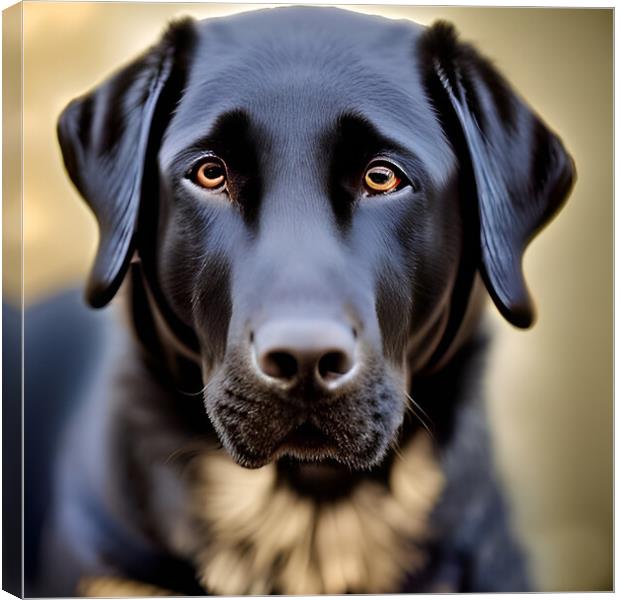 Black Lab Canvas Print by Picture Wizard