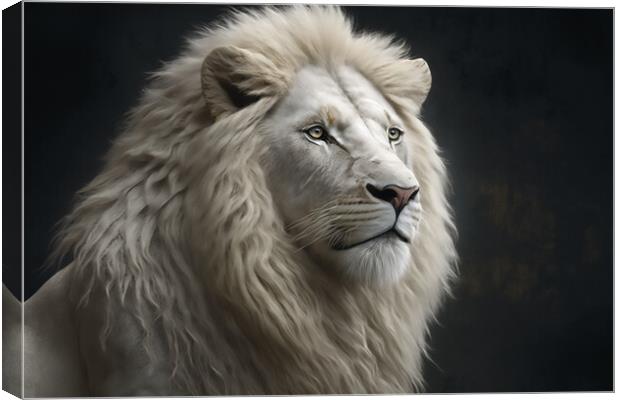 The White Lion 1 Canvas Print by Picture Wizard