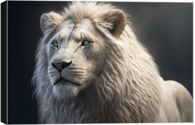 The White Lion 2 Canvas Print by Picture Wizard