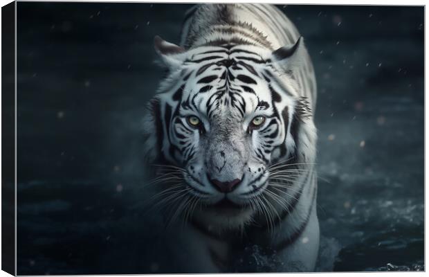 The White Tiger Canvas Print by Picture Wizard