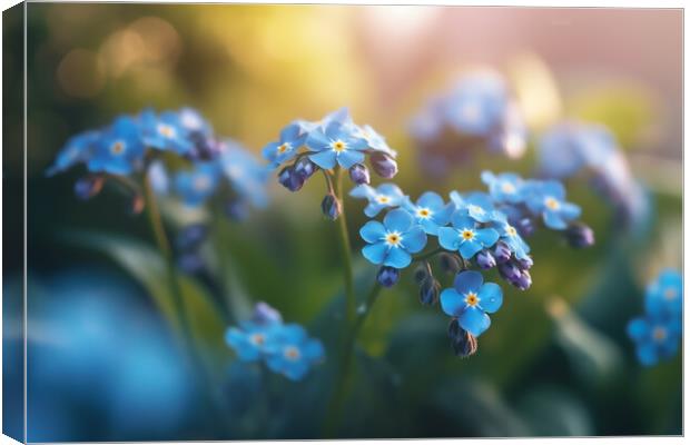 Forget Me Not Canvas Print by Picture Wizard
