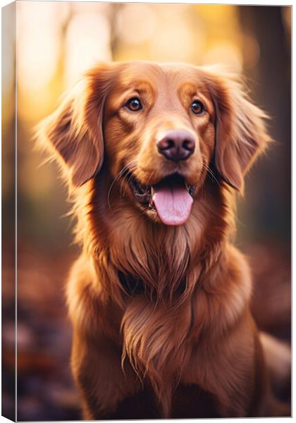 Golden Retriever Canvas Print by Picture Wizard