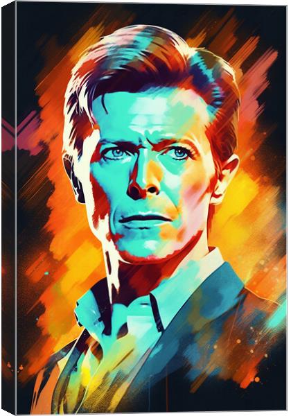 Bowie Art Canvas Print by Picture Wizard