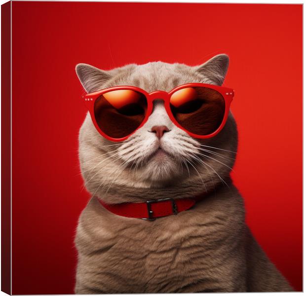 Chill Cat Canvas Print by Picture Wizard
