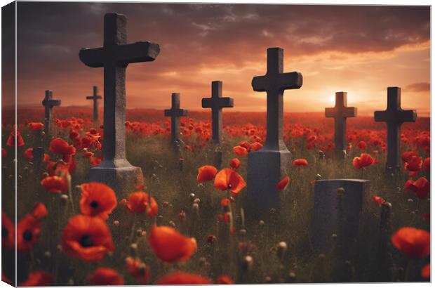 Remembrance Poppies Canvas Print by Picture Wizard