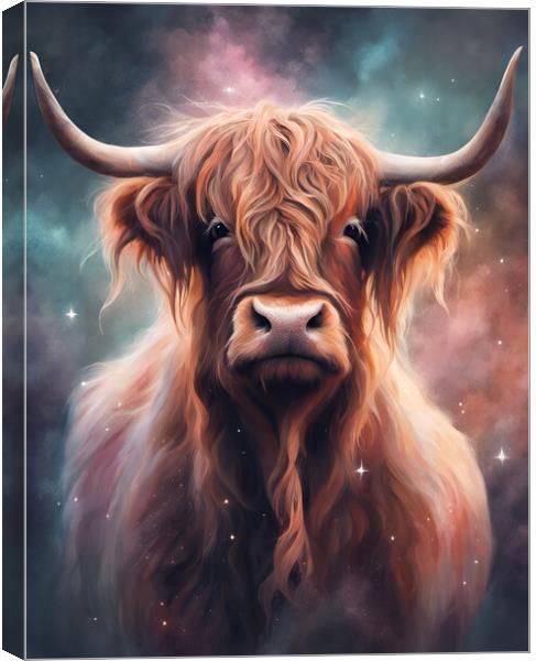 Highland Cow Canvas Print by Picture Wizard