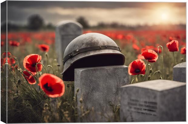 Poppy Remembrance Canvas Print by Picture Wizard