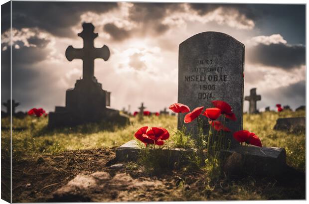 Poppy Remembrance Canvas Print by Picture Wizard