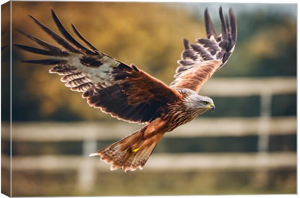Red Kite Canvas Print by Picture Wizard