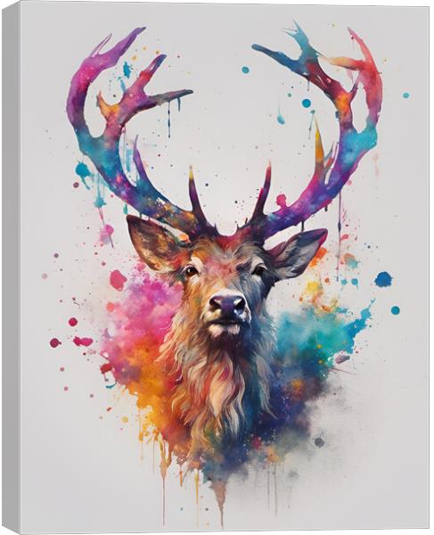 Highland Stak Ink Splat Canvas Print by Picture Wizard