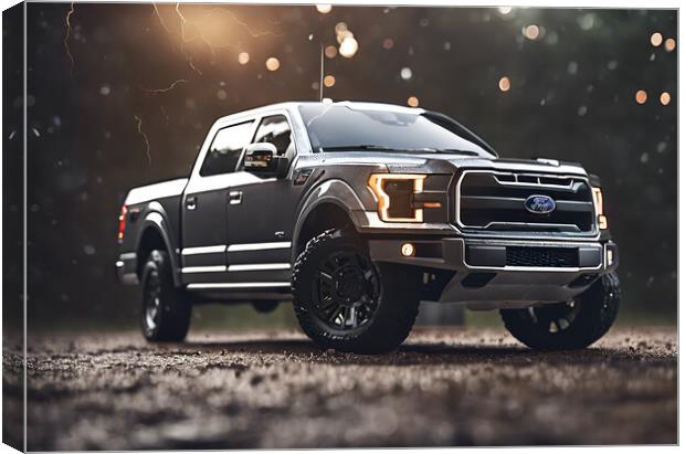 Ford F150 Pick Up Canvas Print by Picture Wizard