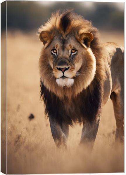 A lion  Canvas Print by Picture Wizard