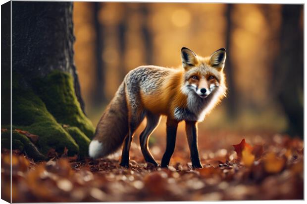 Foxy Canvas Print by Picture Wizard