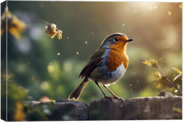 Robin Canvas Print by Picture Wizard