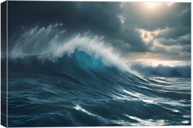 Waves Canvas Print by Picture Wizard