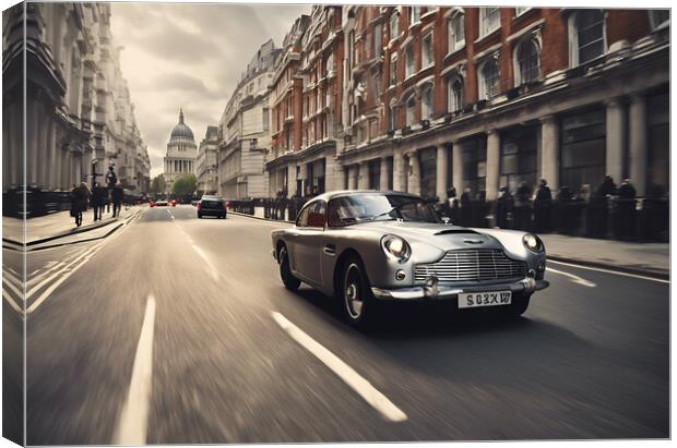 Aston Martin DB5 Canvas Print by Picture Wizard