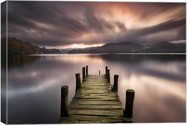 Sunrise on Lake Windermere Canvas Print by Picture Wizard