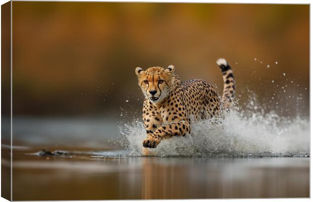 Cheetah Running Canvas Print by Picture Wizard