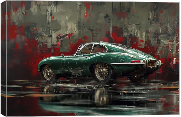 Jaguar E Type Canvas Print by Picture Wizard