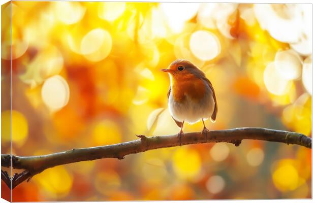 Little Robin Canvas Print by Picture Wizard