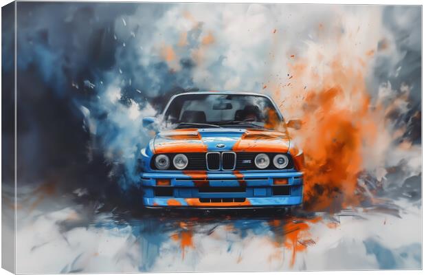 BMW Car art Canvas Print by Picture Wizard