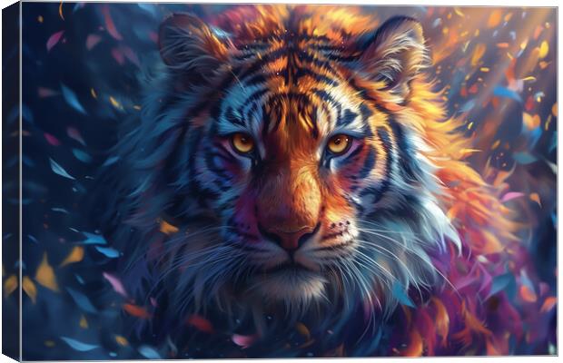 Abstract Tiger Canvas Print by Picture Wizard