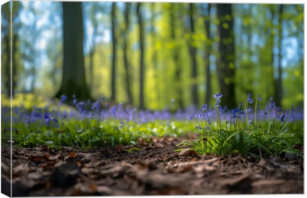 English Bluebells Canvas Print by Picture Wizard