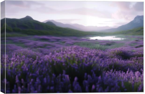 Lavender fields Canvas Print by Picture Wizard