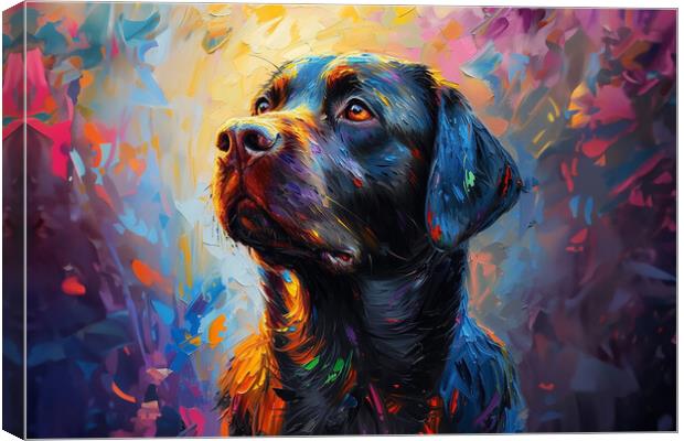 Abstract Labrador Canvas Print by Picture Wizard